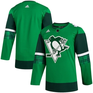 Men's Pittsburgh Penguins adidas Green 2020 St Patrick's Day Jersey