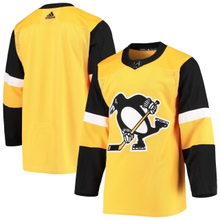 Men's Pittsburgh Penguins adidas Gold Alternate Authentic Team Jersey