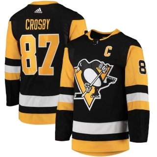 Men's Pittsburgh Penguins Sidney Crosby adidas Black Home Primegreen Authentic Pro Player Jersey