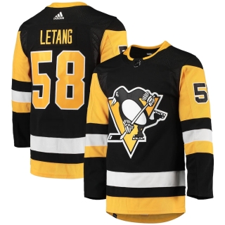 Men's Pittsburgh Penguins Kris Letang adidas Black Home Primegreen Authentic Pro Player Jersey