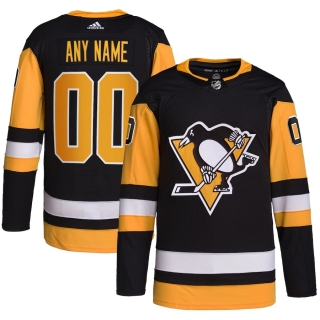 Men's Pittsburgh Penguins adidas Black Home Authentic Pro Custom Jersey