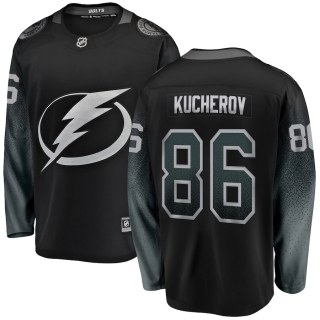 Men's Tampa Bay Lightning Nikita Kucherov Fanatics Branded Black Alternate Premier Breakaway Player Jersey
