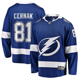 Men's Tampa Bay Lightning Erik Cernak Fanatics Branded Blue Home Breakaway Player Jersey