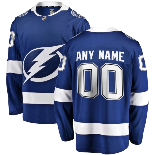 Men's Tampa Bay Lightning Fanatics Branded Blue Home Breakaway Custom Jersey