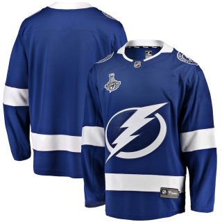 Men's Tampa Bay Lightning Fanatics Branded Blue 2021 Stanley Cup Champions Home Breakaway Team Jersey