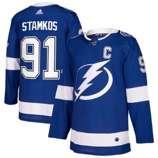 Men's Tampa Bay Lightning Steven Stamkos adidas Blue Authentic Player Jersey