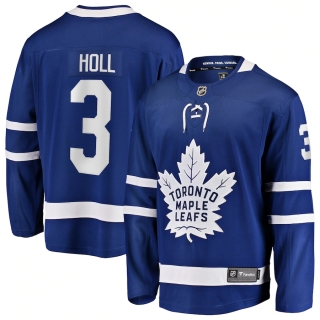 Men's Toronto Maple Leafs Justin Holl Fanatics Branded Blue Home Breakaway Player Jersey