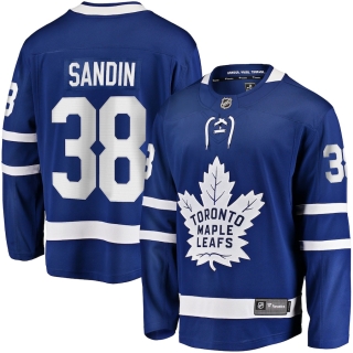 Men's Toronto Maple Leafs Rasmus Sandin Fanatics Branded Blue Replica Player Jersey