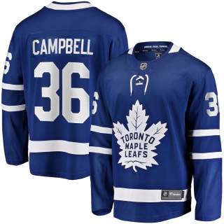 Men's Toronto Maple Leafs Jack Campbell Fanatics Branded Blue Home Breakaway Player Jersey