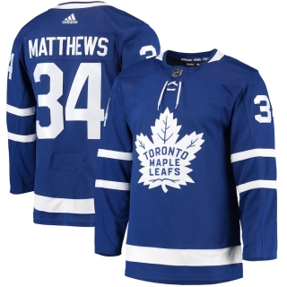 Men's Toronto Maple Leafs Auston Matthews adidas Blue Home Authentic Pro Player Jersey