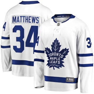 Men's Toronto Maple Leafs Auston Matthews Fanatics Branded White Away Premier Breakaway Player Jersey