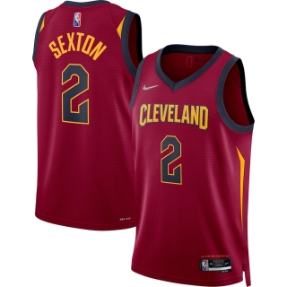 Men's Cleveland Cavaliers Collin Sexton Nike Wine 2021-22 Diamond Swingman Jersey - Icon Edition