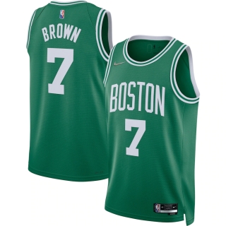 Men's Boston Celtics Jaylen Brown Nike Kelly Green 2021-22 Diamond Swingman Jersey - Icon Edition