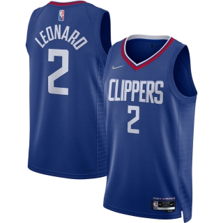 Men's LA Clippers Kawhi Leonard Nike Royal 2021-22 Diamond Swingman Jersey - Icon Edition