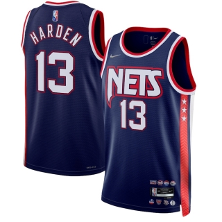 Men's Brooklyn Nets James Harden Nike Navy 2021-22 Swingman Jersey - City Edition