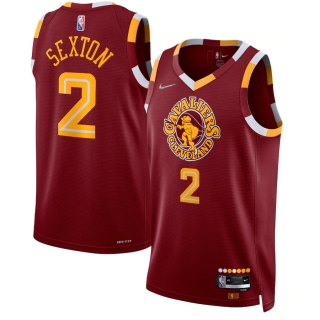 Men's Cleveland Cavaliers Collin Sexton Nike Wine 2021-22 Swingman Jersey - City Edition