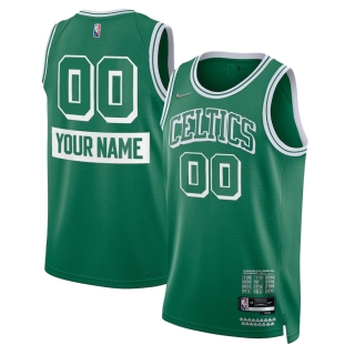 Men's Boston Celtics Nike Kelly Green 2021-22 Swingman Custom Jersey - City Edition