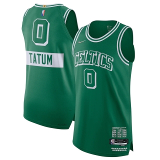 Men's Boston Celtics Jayson Tatum Nike Kelly Green 2021-22 Authentic Player Jersey - City Edition