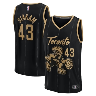 Men's Toronto Raptors Pascal Siakam Fanatics Branded Black 2021-22 Fast Break Replica Jersey - City Edition
