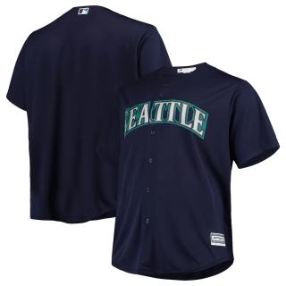 Men's Seattle Mariners Majestic Navy Alternate Official Cool Base Jersey