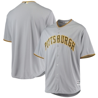 Men's Pittsburgh Pirates Majestic Gray Away Official Cool Base Jersey