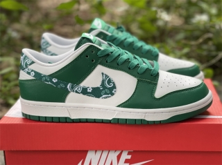 Authentic Nike Dunk Low “Green Paisley ” Women Shoes