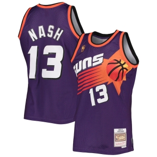 Men's Phoenix Suns Steve Nash Mitchell & Ness Purple 1996-97 Hardwood Classics Swingman Jersey