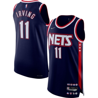 Men's Brooklyn Nets Kyrie Irving Nike Navy 2021-22 Authentic Player Jersey - City Edition