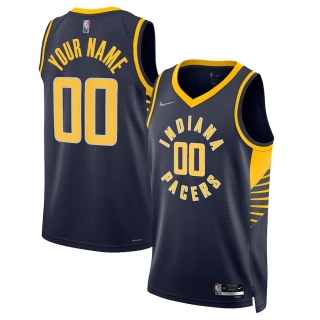 Men's Indiana Pacers Nike Navy 2021-22 Diamond Swingman Custom Jersey - Icon Edition