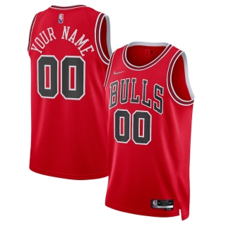 Men's Chicago Bulls Nike Red 2021-22 Diamond Swingman Custom Jersey - Icon Edition