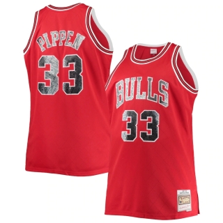 Men's Chicago Bulls Scottie Pippen Mitchell & Ness Red Big & Tall 1997-98 NBA 75th Anniversary Diamond Swingman Jersey