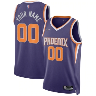 Men's Phoenix Suns Nike Purple 2021-22 Diamond Swingman Custom Jersey - Icon Edition