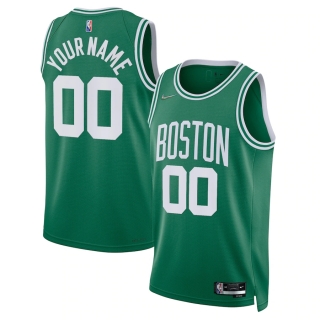 Men's Boston Celtics Nike Kelly Green 2021-22 Diamond Swingman Custom Jersey - Icon Edition