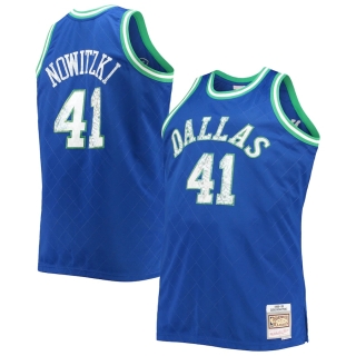 Men's Dallas Mavericks Dirk Nowitzki Mitchell & Ness Royal Big & Tall 1998-99 NBA 75th Anniversary Diamond Swingman Jersey