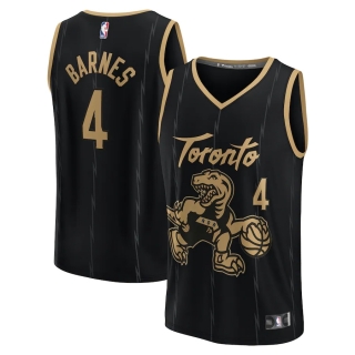 Men's Toronto Raptors Scottie Barnes Fanatics Branded Black 2021-22 Fast Break Replica Jersey - City Edition