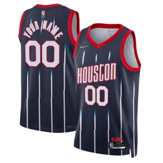 Men's Houston Rockets Nike Navy 2021-22 Swingman Custom Jersey - City Edition
