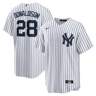 Men's New York Yankees Josh Donaldson Nike White Navy Home Replica Player Jersey