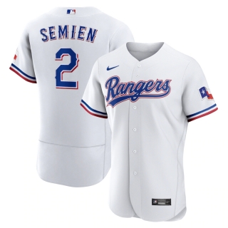 Men's Texas Rangers Marcus Semien Nike White Home Authentic Player Jersey