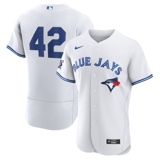 Men's Toronto Blue Jays Jackie Robinson Nike White Authentic Player Jersey