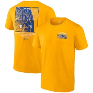 Golden State Warriors Fanatics Branded 2022 Western Conference Champions Balanced Attack Roster T-Shirt - Gold_265576