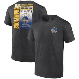 Golden State Warriors Fanatics Branded 2022 Western Conference Champions Play Your Game T-Shirt - Heathered Charcoal_265570