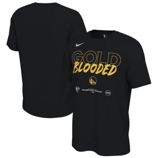 Golden State Warriors Nike 2022 NBA Playoffs Gold Blooded Mantra T-Shirt - Black_265541