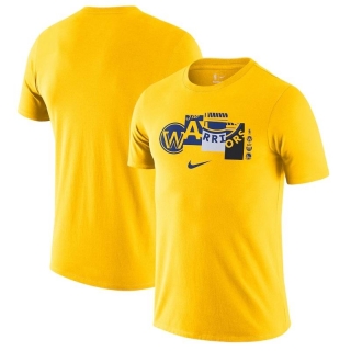 Golden State Warriors Nike 202122 City Edition Essential Wordmark Collage T-Shirt - Gold_265540