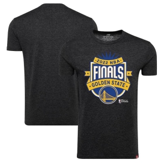 Golden State Warriors Sportiqe 2022 NBA Finals Crest Comfy T-Shirt - Black_265536