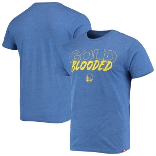 Golden State Warriors Sportiqe Gold Blooded Comfy Tri-Blend T-Shirt - Heathered Royal_265532