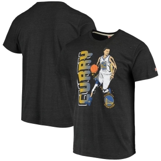 Stephen Curry Golden State Warriors Homage Tri-Blend Shooting Stars T-Shirt - Heathered Gray_265523