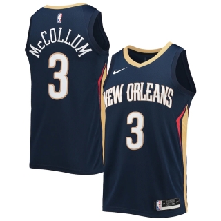 New Orleans Pelicans CJ McCollum Nike Navy 2021-22 Swingman Jersey - Icon Edition