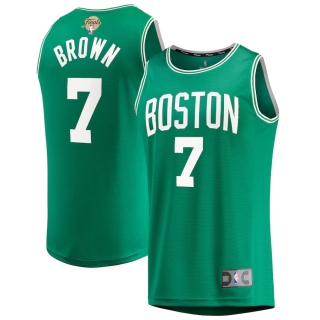Men's Boston Celtics Jaylen Brown Fanatics Branded Kelly Green 2022 NBA Finals Fast Break Replica Player Jersey - Icon Edition