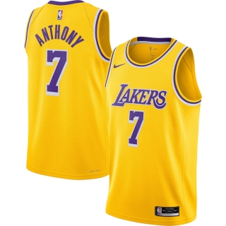 Los Angeles Lakers Carmelo Anthony Nike Gold 2021-22 Swingman Jersey - Icon Edition