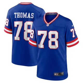 Men's New York Giants Andrew Thomas Nike Royal Classic Player Game Jersey